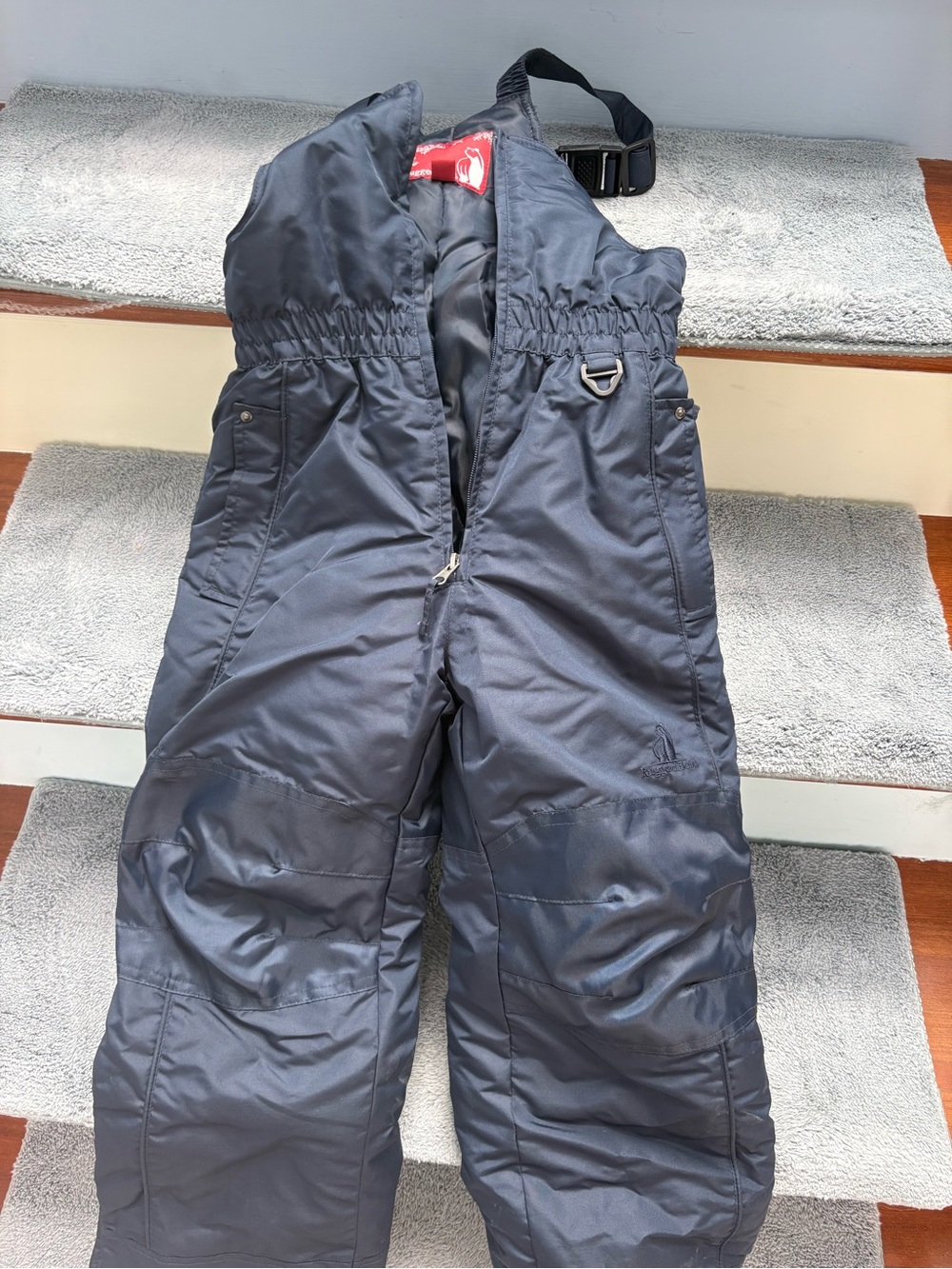 Kids Insulated Snow Overalls - Dark Gray
